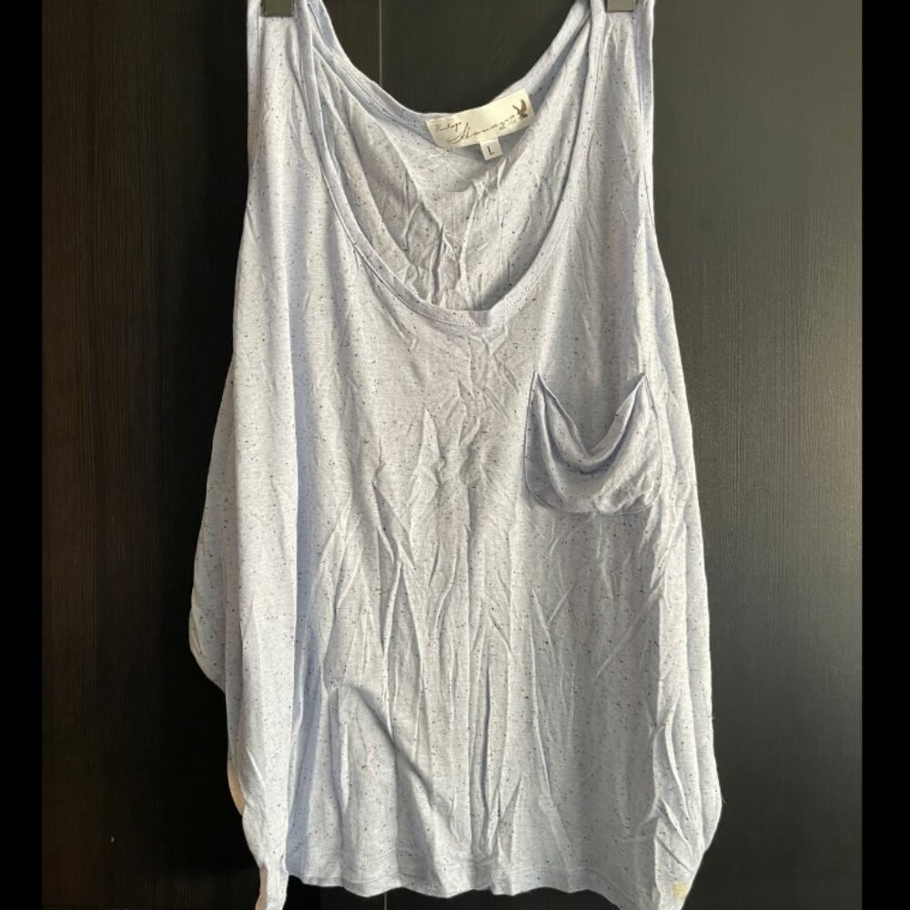 Vintage Havana Long Sleeve Waffle Loose Sleeveless Shirt Size L